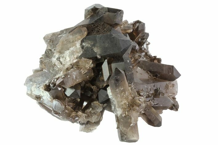 Dark Smoky Quartz Crystals - Brazil #80176